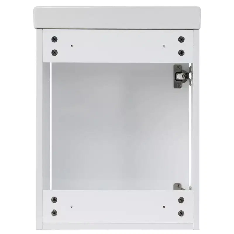 Meuble-lavabo de salle de bain avec évier, meuble-lavabo avec portes à fermeture amortie, meuble de salle de bain mural flottant avec évier pour petit espace
