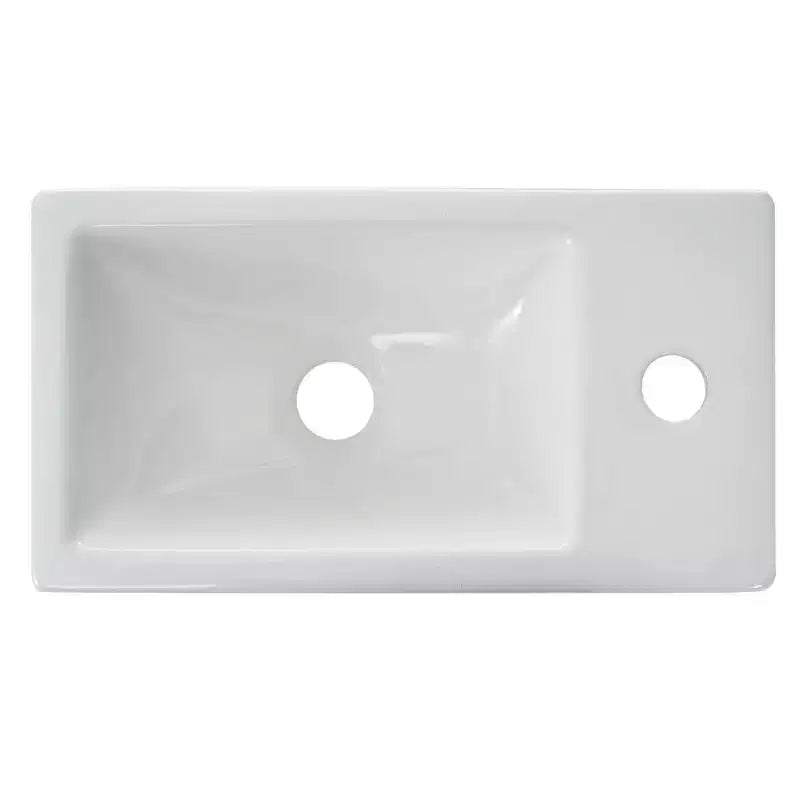 Meuble-lavabo de salle de bain avec évier, meuble-lavabo avec portes à fermeture amortie, meuble de salle de bain mural flottant avec évier pour petit espace