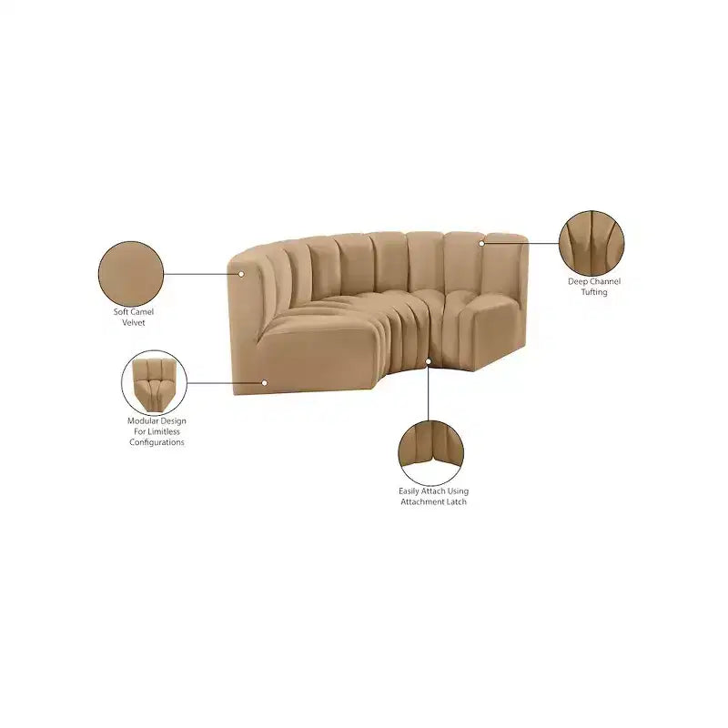 Canapé modulaire Arc Velvet