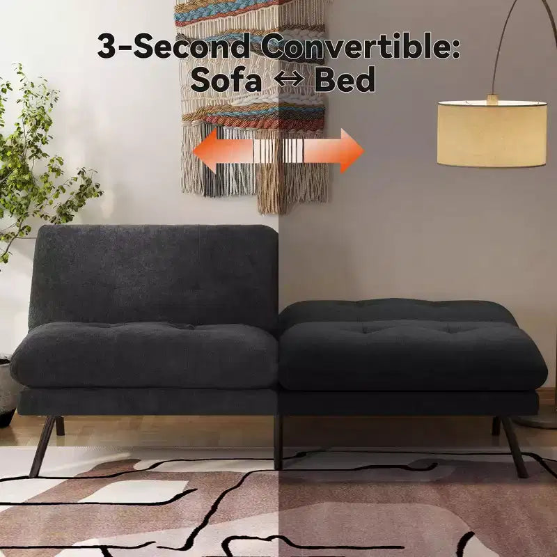 Canapé-lit futon convertible 72 po