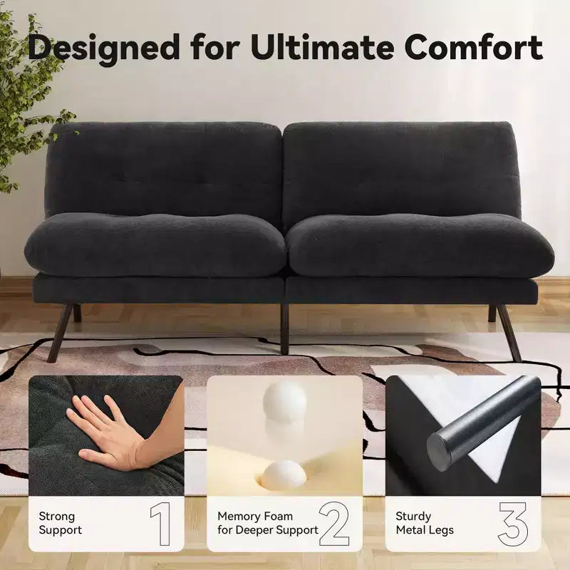 Canapé-lit futon convertible 72 po
