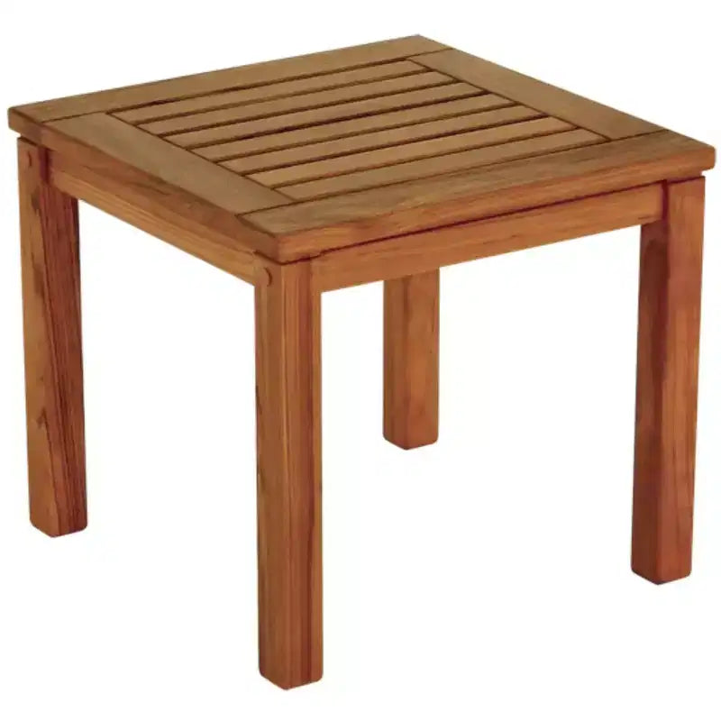 HomeRoots 18 Brown Solid Wood Square End Table
