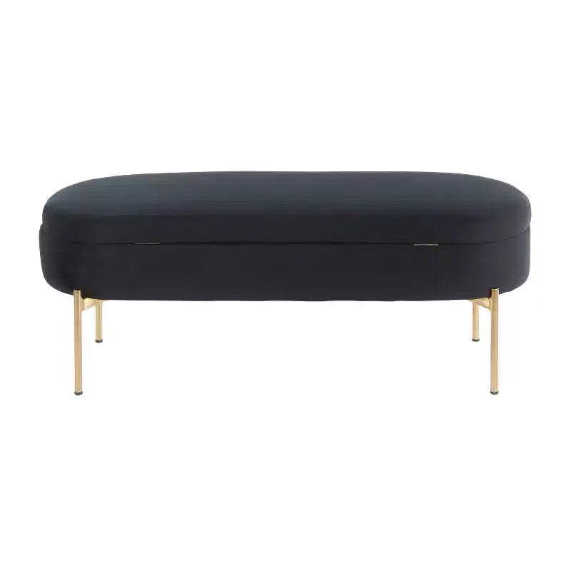 Banc de rangement contemporain capitonné