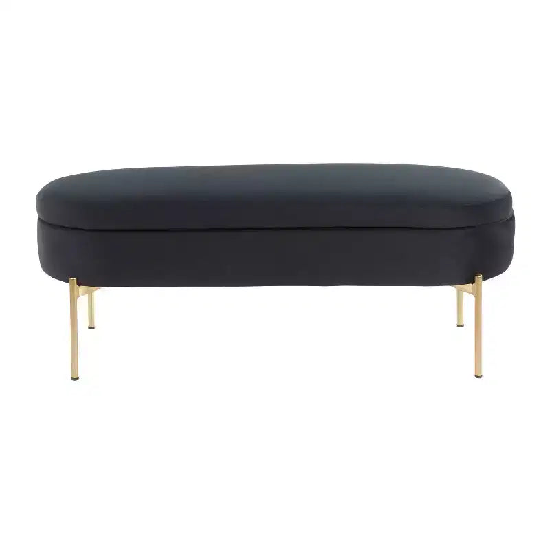 Banc de rangement contemporain capitonné