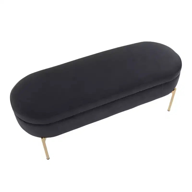 Banc de rangement contemporain capitonné