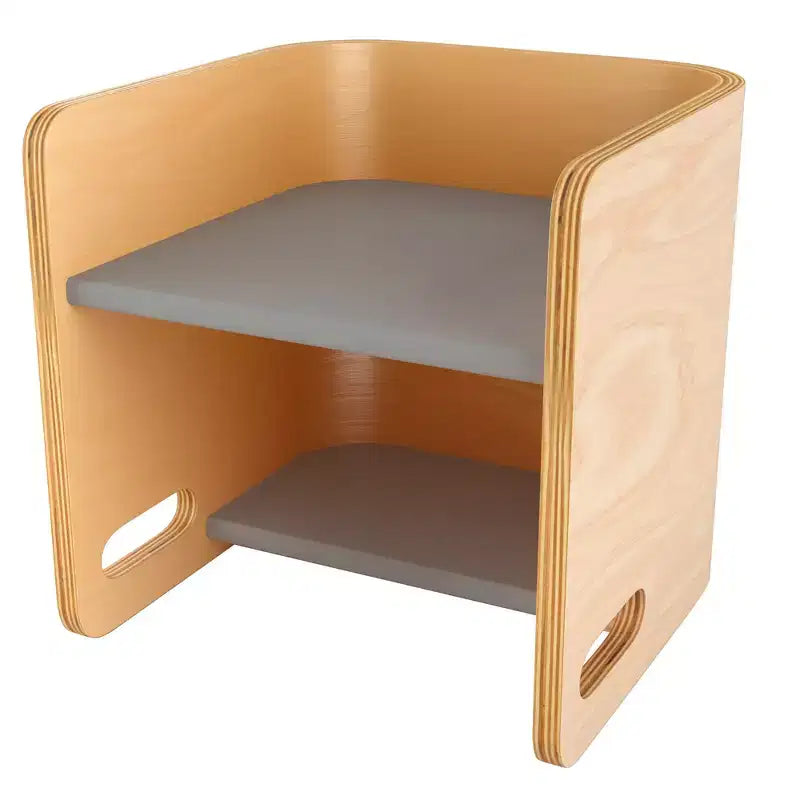 ECR4Kids Bentwood Multipurpose Toddler Cube Chair, Montessori Furniture Furniture