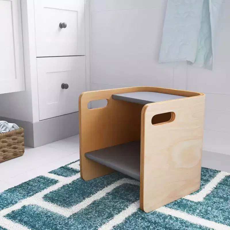 Chaise Cubique Polyvalente pour Tout-Petits Bentwood