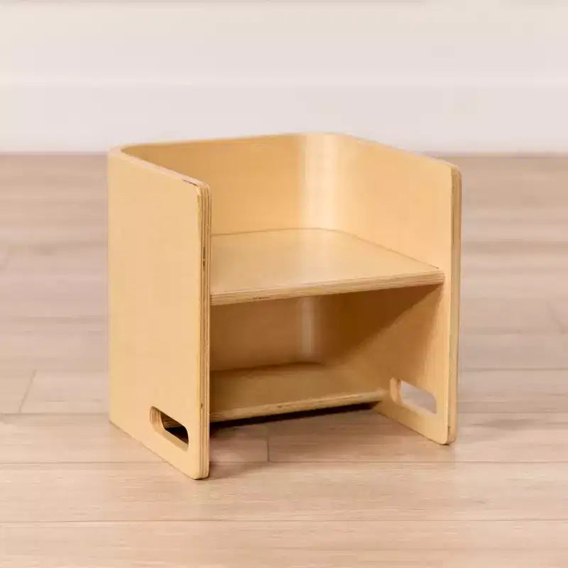 Chaise Cubique Polyvalente pour Tout-Petits Bentwood