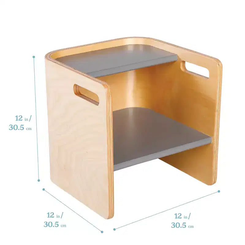 Chaise Cubique Polyvalente pour Tout-Petits Bentwood