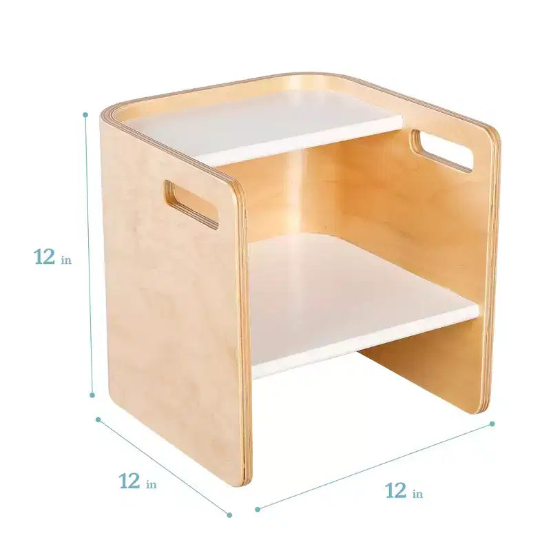 Chaise Cubique Polyvalente pour Tout-Petits Bentwood