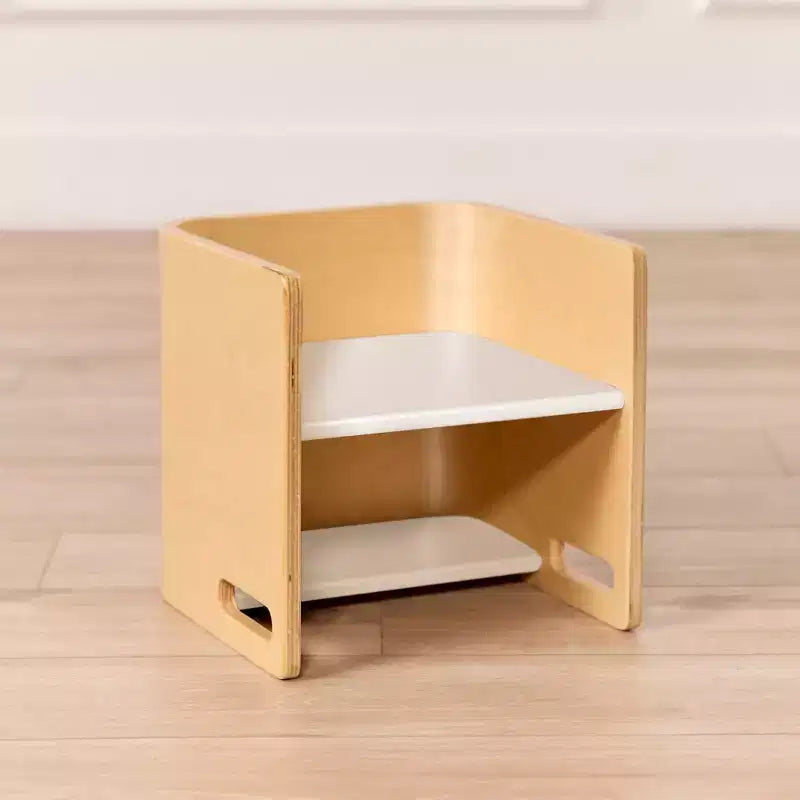 Chaise Cubique Polyvalente pour Tout-Petits Bentwood