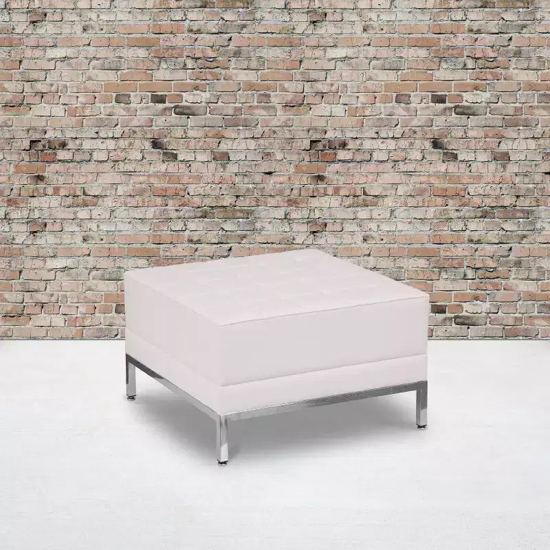 Ottoman modulable capitonné et matelassé