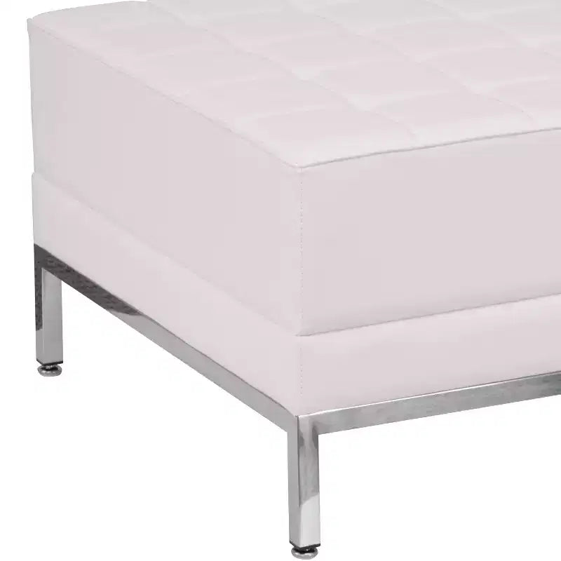 Ottoman modulable capitonné et matelassé