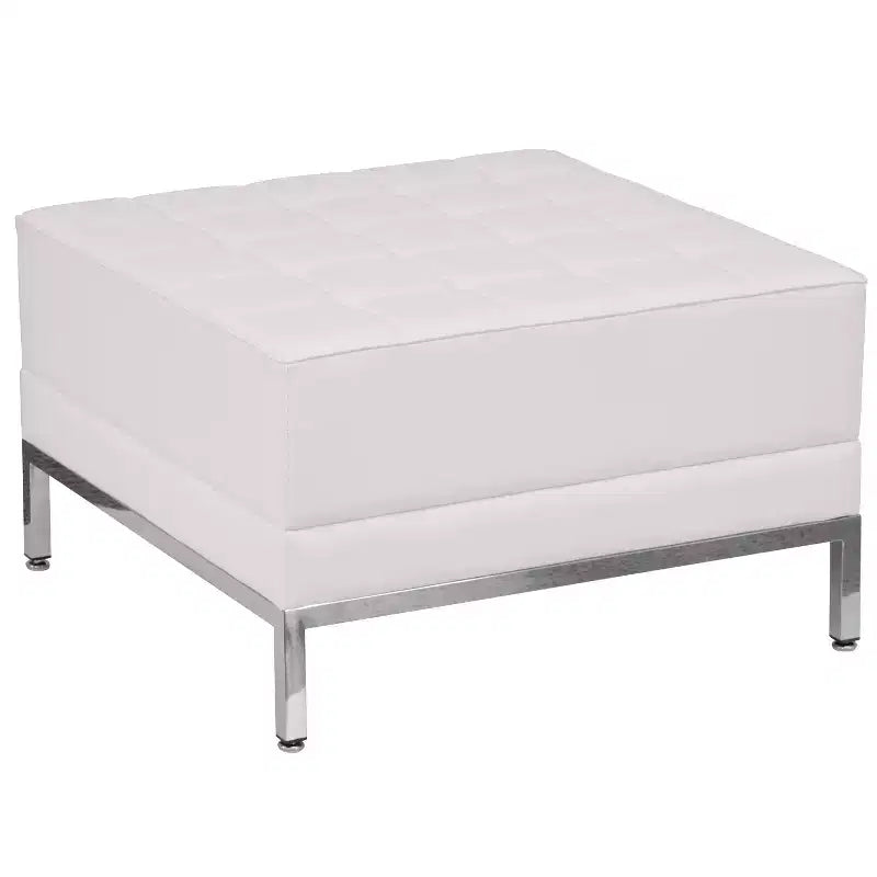 Flash Furniture HERCULES Imagination Series LeatherSoft Quilted Tufted Modular Ottoman