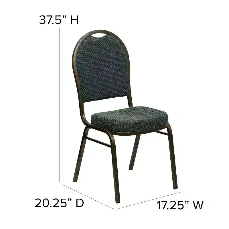 Chaise de banquet empilable à dossier dôme