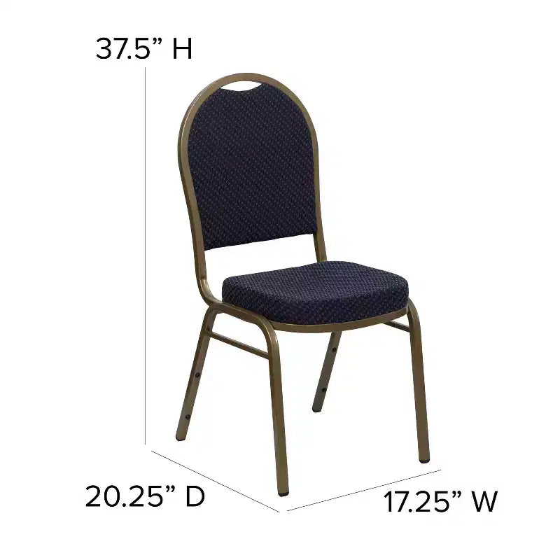 Chaise de banquet empilable à dossier dôme
