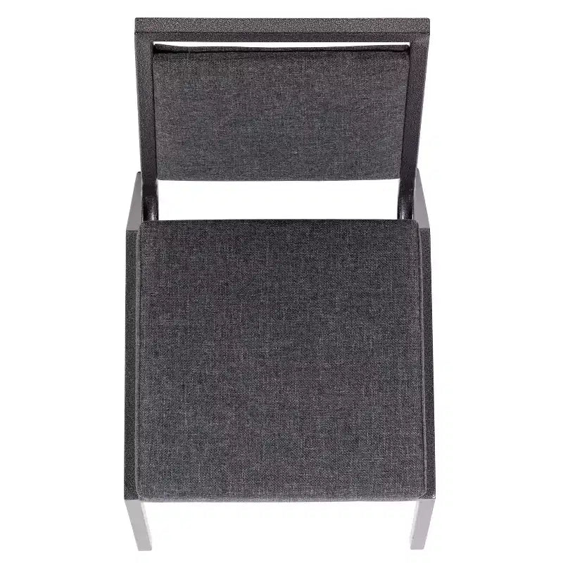 Chaise de banquet empilable à dossier carré avec cadre Silvervein