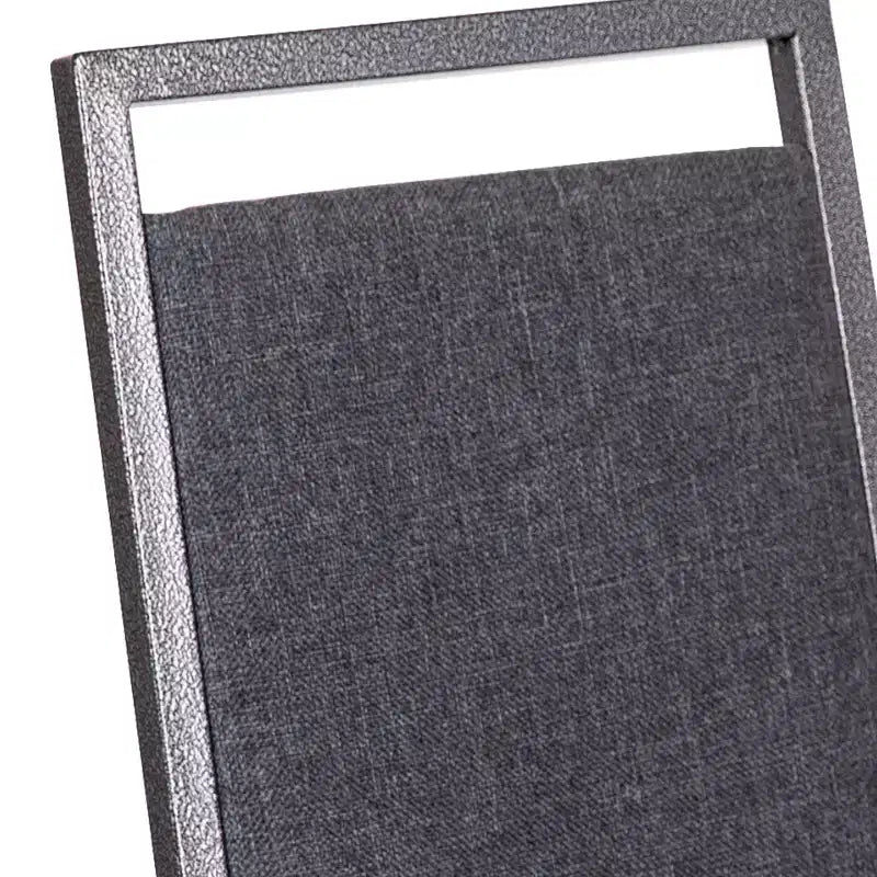 Chaise de banquet empilable à dossier carré avec cadre Silvervein