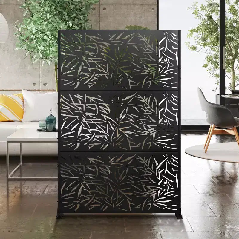 Dovelina Metal Outdoor Privacy Screen Freestanding Patio Decorative Screens