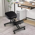 Chaise ergonomique à genoux Tabouret réglable avec roues universelles verrouillables Siège inclinable
