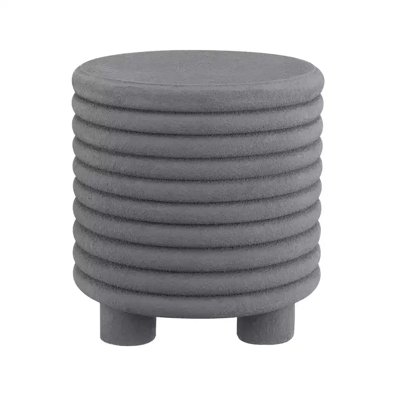 JONATHAN Y Evans 18 Minimalist Modern 3-Legged Drum Indoor/Outdoor Accent Table